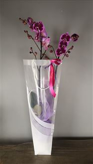 Large Cerise Orchid gift bag